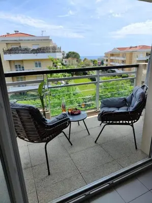 Plan de l'établissement Sea view apartment - Quiet location, air conditioning & parking