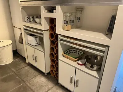 Cuisine ou kitchenette dans l'établissement Home Sweet Home