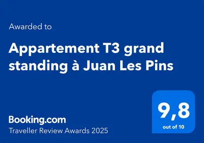 Certificat, récompense, panneau ou autre document affiché dans l'établissement Appartement T3 grand standing à Juan Les Pins
