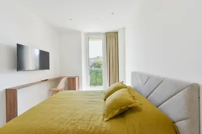 Un ou plusieurs lits dans un hébergement de l'établissement Rare luxury 3-Br near the Croisette