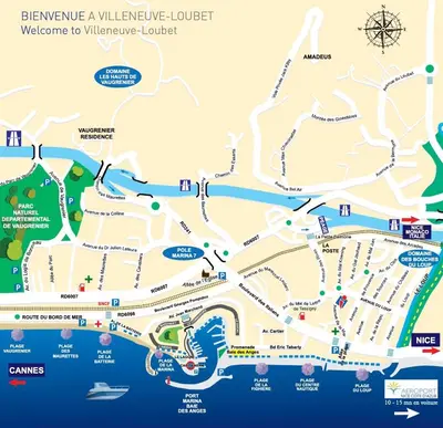Plan de l'établissement Charmant studio près de la plage avec jacuzzi et terrasse privative