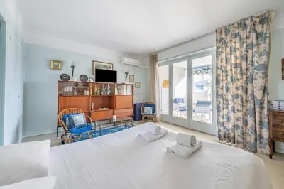 Un ou plusieurs lits dans un hébergement de l'établissement A056 - Nice Studio Cannes centre with parking
