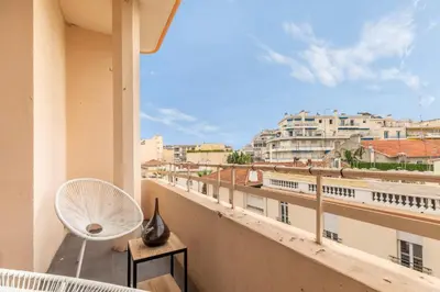 Balcon ou terrasse dans l'établissement L'ESTEREL Au pied de la méditerranée 6 couchages