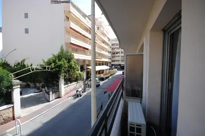 Balcon ou terrasse dans l'établissement superbe appartement tout confort beg4012
