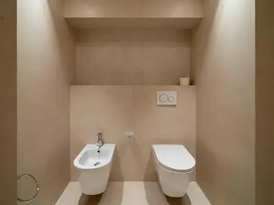 Salle de bains dans l'établissement Charming oasis with terrace 4 BD- 8P - Cannes
