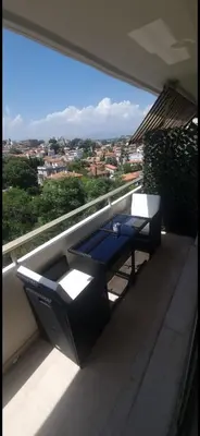 Balcon ou terrasse dans l'établissement Antibes beau studio lumineux