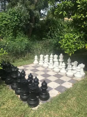Jardin de l'établissement Grande villa californienne calme près de la mer