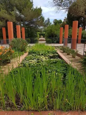 Jardin de l'établissement Appartement terrasse piscine et accès plage