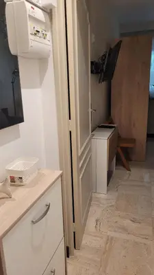 Cuisine ou kitchenette dans l'établissement Studio