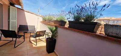 Balcon ou terrasse dans l'établissement 4 Le Saint Joseph City Center with AC
