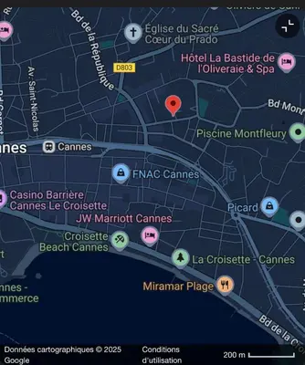 Plan de l'établissement Le petit Carlthon appart