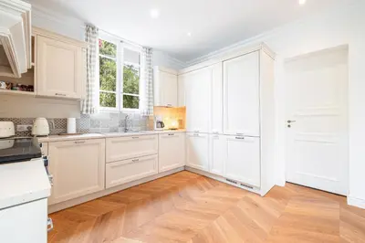 Cuisine ou kitchenette dans l'établissement Villa Marli