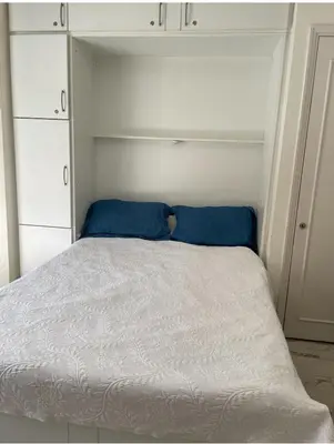 Un ou plusieurs lits dans un hébergement de l'établissement studio standing cannes croisette