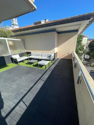 Balcon ou terrasse dans l'établissement Cannes Appartement Terrasse Parking privé