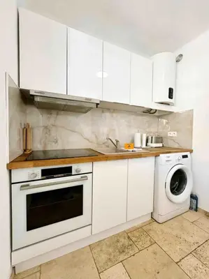 Cuisine ou kitchenette dans l'établissement Les Naïades