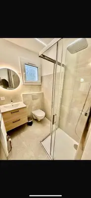 Salle de bains dans l'établissement Charmant studio avec jardin