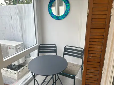 Plan de l'établissement studio Pointe Croisette avec terrasse