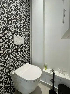 Salle de bains dans l'établissement Apt moderne et luxueux a Cannes Res Miramar