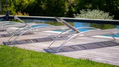 Plan de l'établissement Villa contemporaine classée 5 étoiles avec piscine Antibes
