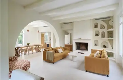 Coin salon dans l'établissement Villa El Sol Antibes