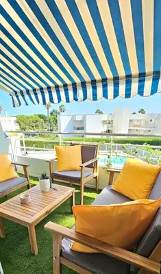 Plan de l'établissement Appartement bord de mer, piscine