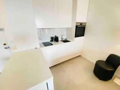 Cuisine ou kitchenette dans l'établissement Amazing sea view, parking, easy beach access