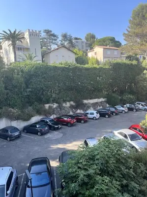 Plan de l'établissement Studio calme avec vue sur un grand Pin parasol