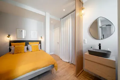 Un ou plusieurs lits dans un hébergement de l'établissement REF 1943 - Cannes Centre - Apartment for rent