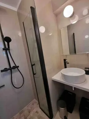Salle de bains dans l'établissement New top floor avec vue mer, Croisette à Palm Beach