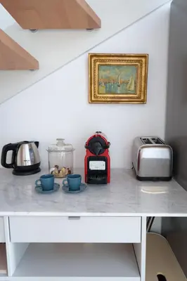 Cuisine ou kitchenette dans l'établissement Les VOILES DE GOLFE