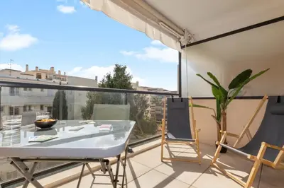 Balcon ou terrasse dans l'établissement L'Eden - Calme - Parking - WIFI - Plage
