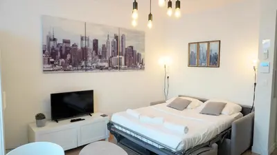 Un ou plusieurs lits dans un hébergement de l'établissement Proche Carlton & Croisette, Appartement 303