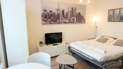 Un ou plusieurs lits dans un hébergement de l'établissement Proche Carlton & Croisette, Appartement 303