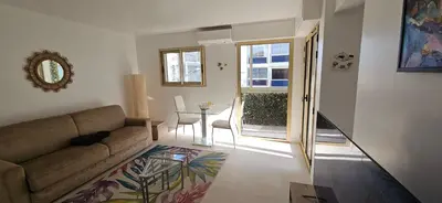 Coin salon dans l'établissement L'Hippocampe du Palm Beach