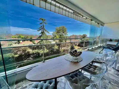 Balcon ou terrasse dans l'établissement Grande terrasse vue dégagée mer en Basse Californie