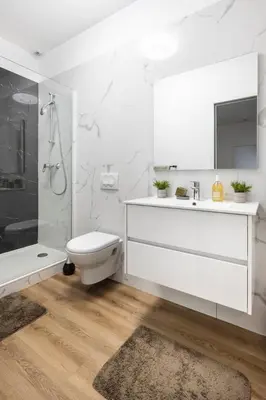 Salle de bains dans l'établissement Suite Carla - Superbe appartement à Cannes