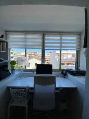 Télévision ou salle de divertissement dans l'établissement T3 pièces lumineux à à 1 min de la plage Quartier Palm Beach Cannes