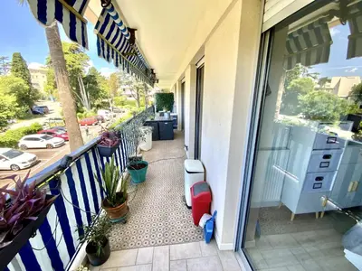 Balcon ou terrasse dans l'établissement Antibes t3