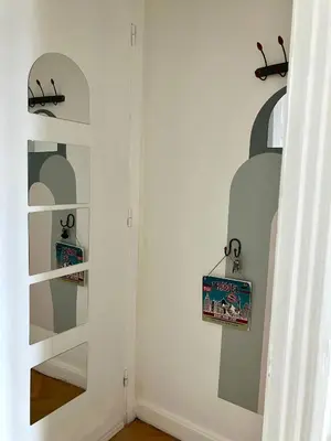 Cuisine ou kitchenette dans l'établissement Cannes Centre Apartment 2-Room by Palais des Festivals & Beach
