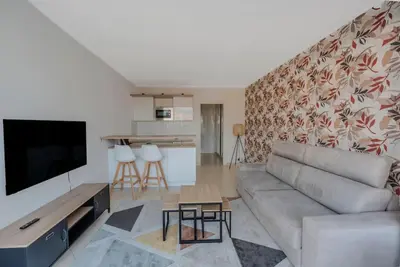 Cuisine ou kitchenette dans l'établissement Le Grand Hôtel -Centre Croisette