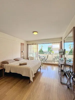 Plan de l'établissement Beau studio bord de mer à Villeneuve Loubet French Riviera