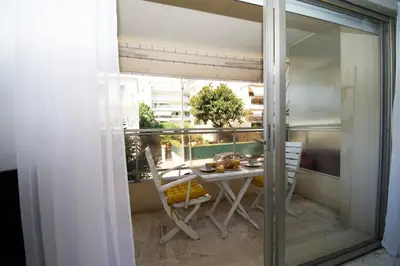 Balcon ou terrasse dans l'établissement Le Studio Cannois Standing Presta