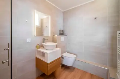 Salle de bains dans l'établissement Cannes - Roof terrace for rent