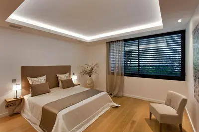 Un ou plusieurs lits dans un hébergement de l'établissement REF 1960 - Cannes - Sea view villa for rent