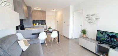 Cuisine ou kitchenette dans l'établissement O'Cap