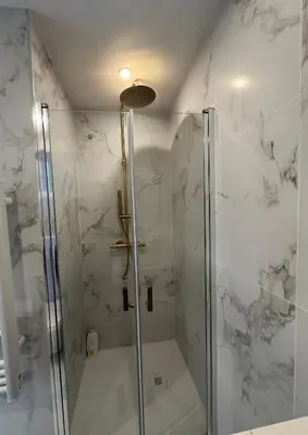 Salle de bains dans l'établissement Suite le Venitia - Appartement standing
