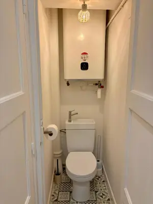 Salle de bains dans l'établissement App neuf 1 chambre près du centre et plages
