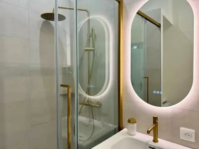 Salle de bains dans l'établissement Studio du port - Porte marine