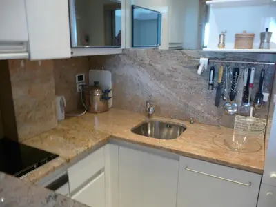 Cuisine ou kitchenette dans l'établissement Residence Palais Miramar