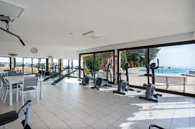 Salle ou équipements de sports de l'établissement Studio with sea and pool view